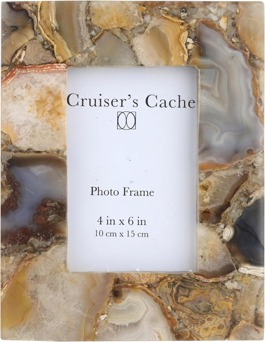 Cruiser’s Cache | Agate Picture Frame | Photo Frame | Brown