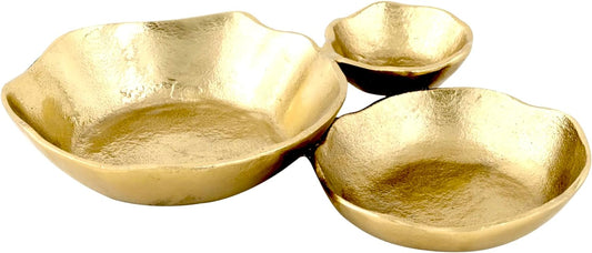 Cruiser’s Caché | Cluster of Small Serving Bowls with Gold Finish