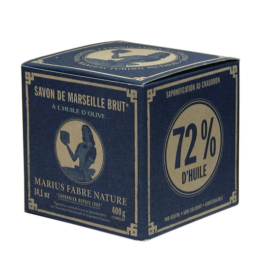 Marius Fabre 400g Cube of Pure Marseilles Soap In Vintage Style Box by Marius Fabre