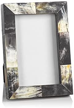 Zodax African Black Horn Inlaid Photo Frame - 4x6