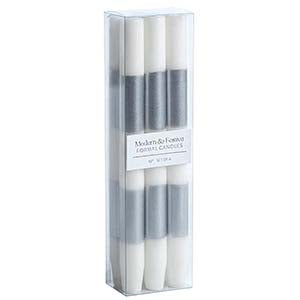 Zodax Modern & Festive Formal Taper Candles 10" Set of 6