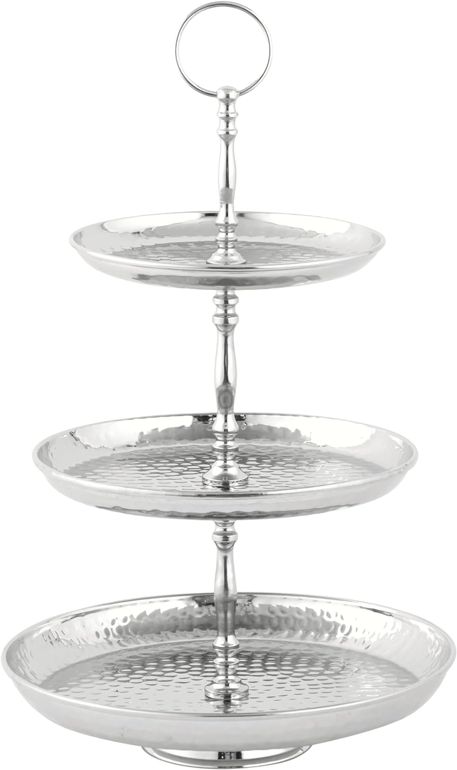 Cruiser’s Caché | Jaipur 3-Tiered 18" Metal Serving Stand