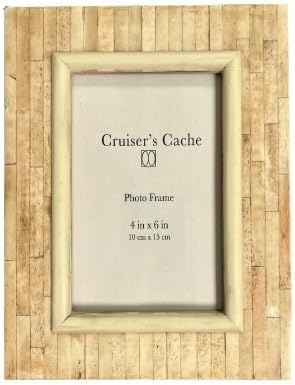 Cruiser’s Caché | Vintage Brass and Natural Bone Photo Frame