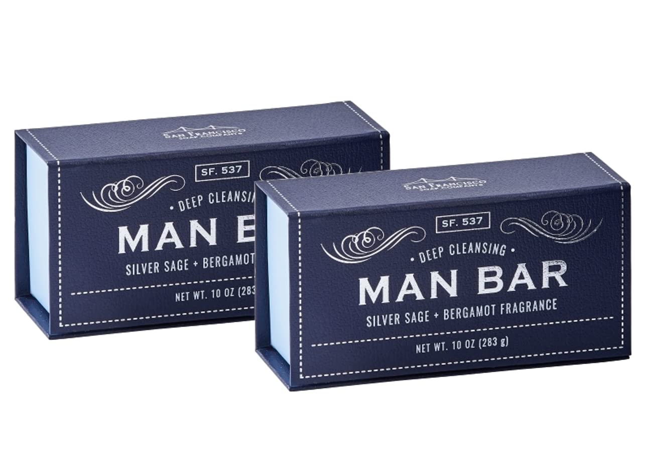 San Francisco Soap Company Man Bar Set of 2 or 3 10 oz. Soap Bars