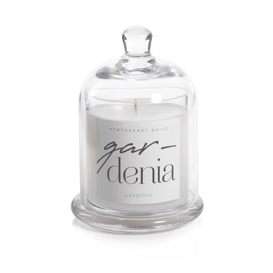 Zodax Amber Musk Scented Glass Dome Jar Candle